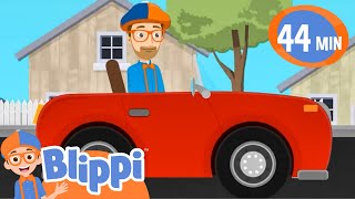 Transportation Song  BLIPPI  Educational Songs For Kids [upl. by Suiraj]