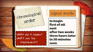 text structure 4 Chronological Order [upl. by Carny]