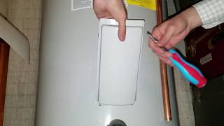 Bradford White Electric Water Heater Temperature Adjustment  Ryan Home [upl. by Tidwell]