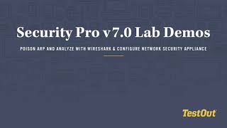 TestOut Security Pro v7 Lab Demos [upl. by Mcintyre]