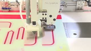 Richpeace automatic sewing machine with laser cutting [upl. by Mikah]