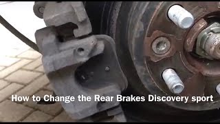 Changing Rear Brakes Discovery Sport EPB Trick used [upl. by Androw]