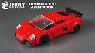 LEGO Lamborghini Aventador instructions MOC 65 [upl. by Anegal]