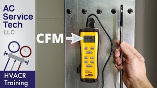 Airflow CFM Measured with a Hot Wire Anemometer [upl. by Hancock617]