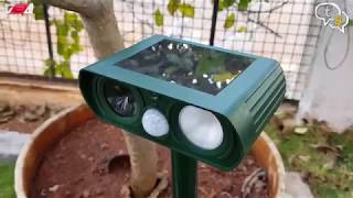 Ultrasonic Solar Powered AnimalRodent Repeller [upl. by Eicirtap]