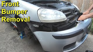 Front Bumper Removal and Refitting  Volkswagen Golf Mk5 [upl. by Eignav]