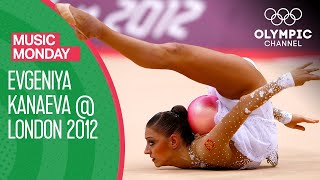 Evgeniya Kanaevas mesmerizing Ball Routine at London 2012  Music Monday [upl. by Mines]