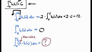 Screencast 433 Evaluating definite integrals using integral properties [upl. by Scarlett715]