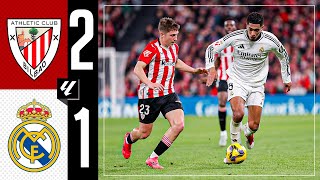 HIGHLIGHTS  Athletic 21 Real Madrid  LaLiga 202425 [upl. by Barton]