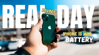 GREEN IPHONE 13 MINI  A PRODUCTIVE DAY IN THE LIFE BATTERY TEST 2022 [upl. by Xenophon]