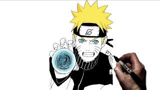 How To Draw Naruto Rasengan  Step By Step  Naruto [upl. by Ermina441]