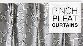 DIY Pinch Pleat Curtains with Pleater Tape [upl. by Dicks]