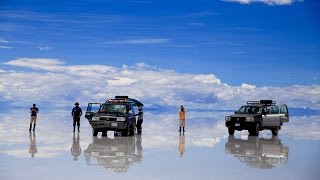 WORLDS BIGGEST MIRROR  Uyuni Salt Flats Bolivia [upl. by Ened]