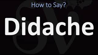 How to Pronounce Didache CORRECTLY [upl. by Peednam456]