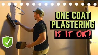 One Coat Plastering  Is It Ever OK To Do TEST [upl. by Cornelia551]