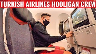 TURKISH AIRLINES NEW A350 ECONOMY CLASS amp HOOLIGAN LIKE CREW [upl. by Enoek]