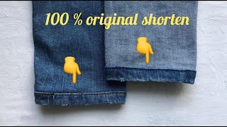 2021 Wie du Jeans in 5 Minuten 100 original kürzen kannstHow you can shorten jeans in 5 minutes [upl. by Tunk]