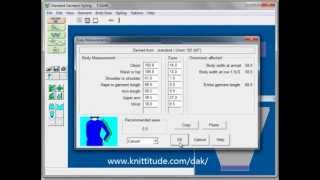 DesignaKnit 8 Knitting Software Standard Garment Tutorial  Creating Our First Sweater [upl. by Nabetse]