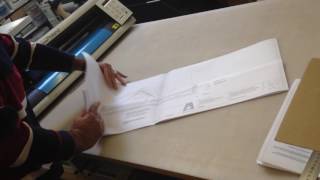 How to fold A1 plans to A4 for Binding [upl. by Lleret451]