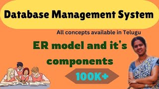 ER MODEL and its components  9  DBMS IN TELUGU [upl. by Enoved]