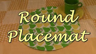 Easy Round Placemat [upl. by Mok]