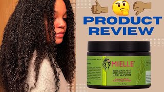 Mielle Organics Rosemary Mint Strengthening Hair Mask  Product Review [upl. by Guinn]