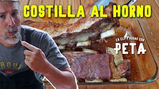 COSTILLA AL HORNO  Tan Tiernas que se salen los huesos [upl. by Ymia]