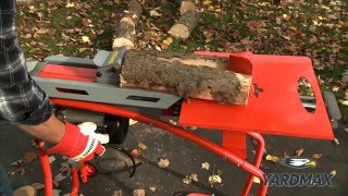 How to Operate the YARDMAX 5Ton Electric Log Splitter [upl. by Einnahc]