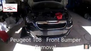 Peugeot 108 Front Bumper Removal [upl. by Narok]