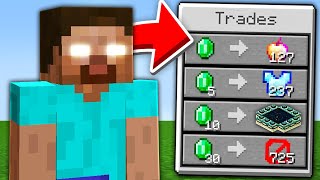 Minecraft But Herobrine Trades OP Items… [upl. by Dietsche]