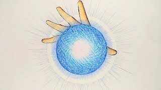 How to draw Rasengan  Step By Step Tutorial [upl. by Atterrol]