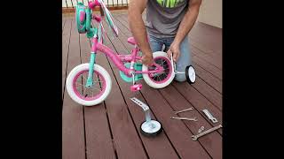 How To Install ENTRY Bicycle Training Wheels [upl. by Alyson]