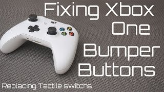 How to Fix Xbox One Bumper Buttons LB RB Replacing Tactile Switches [upl. by Moguel]