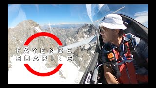 Glider pilot flies to the heart of the French Alps [upl. by Anilram74]