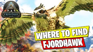 WHERE TO FIND FJORDHAWK ON ARK FJORDUR SPAWN LOCATIONS [upl. by Novaj]