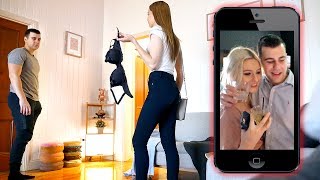 CAUGHT CHEATING on my Girlfriend PRANK [upl. by Naugan]