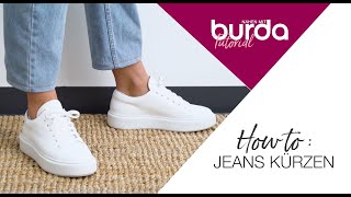 Nähtutorial  Wie kürze ich eine Jeans [upl. by Kcirdnek]