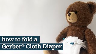 How to Fold a Gerber® Cloth Diaper [upl. by Cheung]