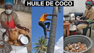 Comment fabriquer lhuile de coco à la maison [upl. by Nnaeirrac]