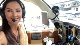 Beechcraft Baron 58 Turbocharged Flight to Georgia [upl. by Leemaj309]