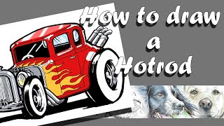 How to draw a Hotrod [upl. by Nicky]