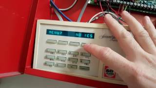 How to silencereset a Bay Alarm Annunciator type panel [upl. by Ainig628]