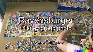 6 Ravensburger Puzzle 1000 pieces  Disney group photo Jigsaw Timelapse [upl. by Laws]