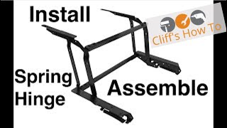 Assemble and Install Lift Up Spring Loaded Hinge for Table [upl. by Isnyl]