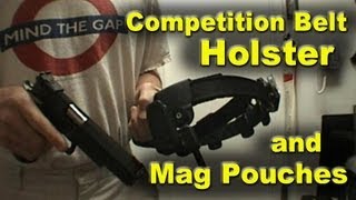 IPSC Pistol Competition Belt Holster and Mag Pouches [upl. by Darbie]