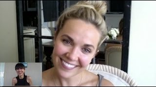 Chesapeake Shores Emilie Ullerup Interview with Wzra Tv [upl. by Ahsillek]