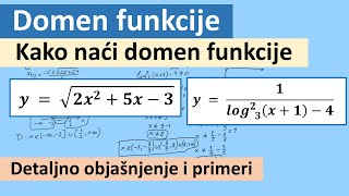 Ispitivanje funkcije Domen funkcije [upl. by Smiga]