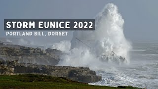 Storm Eunice in Weymouth and Portland Bill Dorset [upl. by Gredel995]