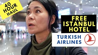 Turkish Airlines Economy Review  FREE Transit HOTEL  New ISTANBUL AIRPORT tour [upl. by Melisa]