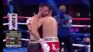 Josh Taylor vs Jose Ramirez Full highlights [upl. by Amilb]